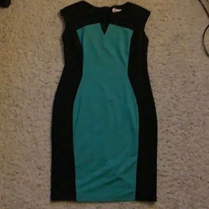 Green and black dress - 16